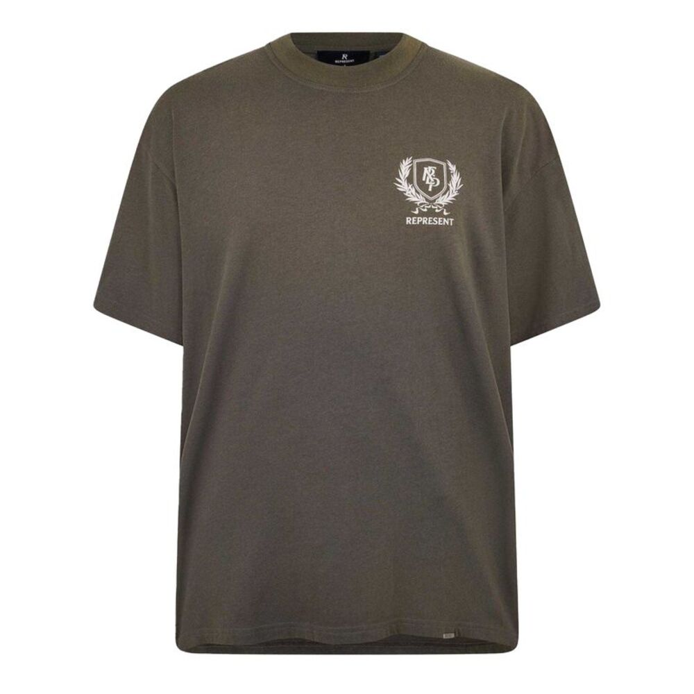 Represent Mens Crest T-Shirt / Dark Taupe
